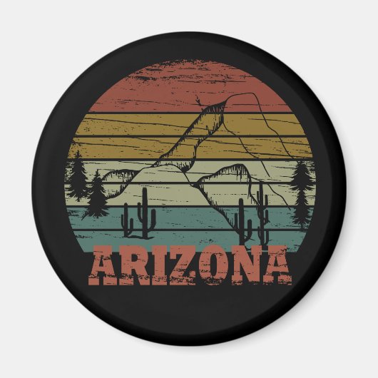 arizona staat  zonnelandschap az gooi pi magneet (Voorkant)