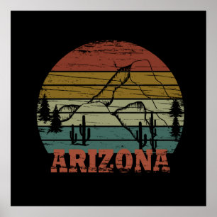 arizona staat  zonnelandschap az poster