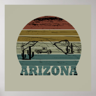arizona staat  zonnelandschap az poster