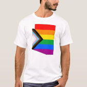 Arizona Staats trots LGBTQ Progress Pride T-shirt (Voorkant)