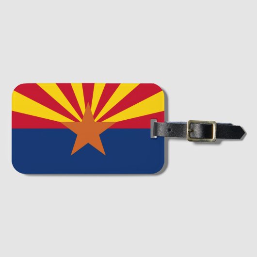 Arizona Staatsvlag Afbeelding Bagagelabel (Voorkant (horizontaal))