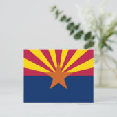 Arizona Staatsvlag Briefkaart (Staand voorkant)