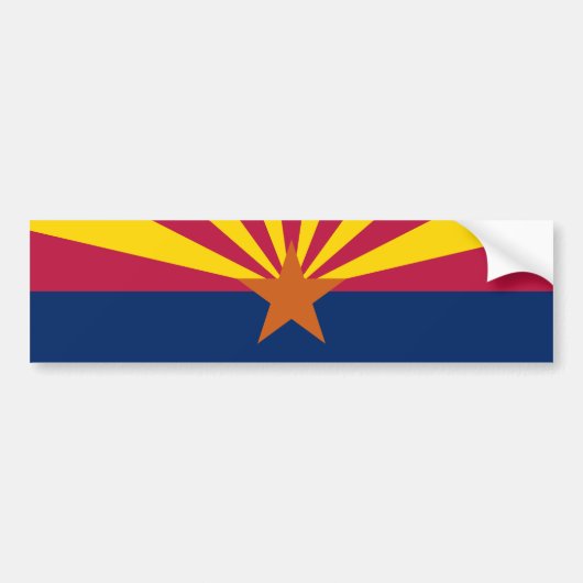 Arizona Staatsvlag Bumpersticker (Voorkant)