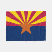 Arizona Staatsvlag Fleece Deken (Voorkant (Horizontaal))