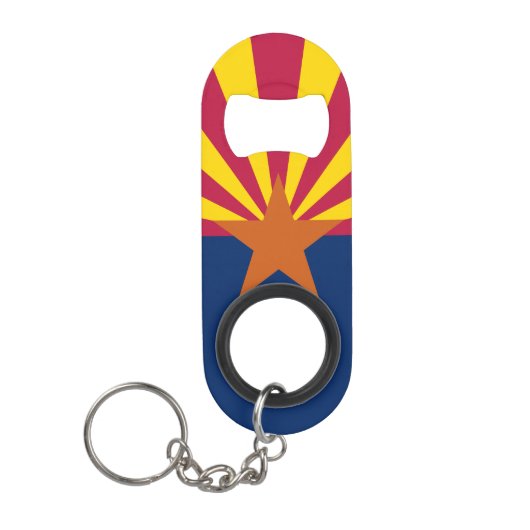 Arizona Staatsvlag Mini Flessenopener (Voorkant)