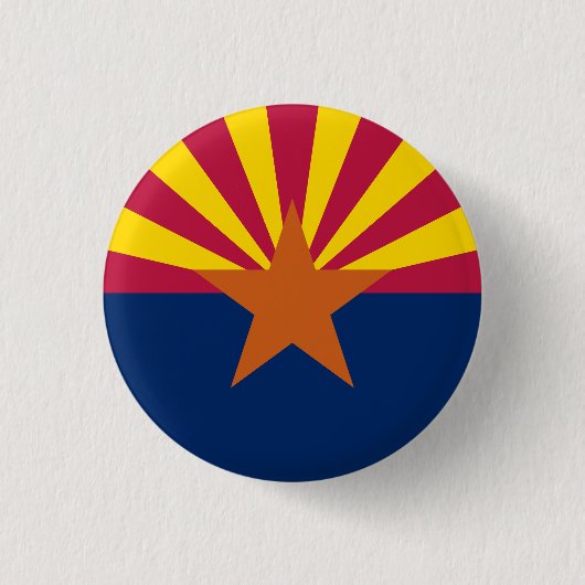 Arizona Staatsvlag Ronde Button 3,2 Cm (Voorkant)