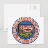 Arizona Staatszegel Briefkaart (Voorkant / Achterkant)