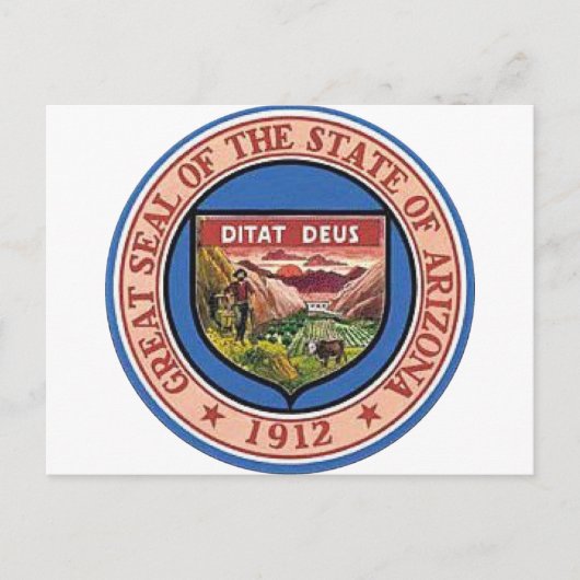Arizona Staatszegel Briefkaart (Voorkant)