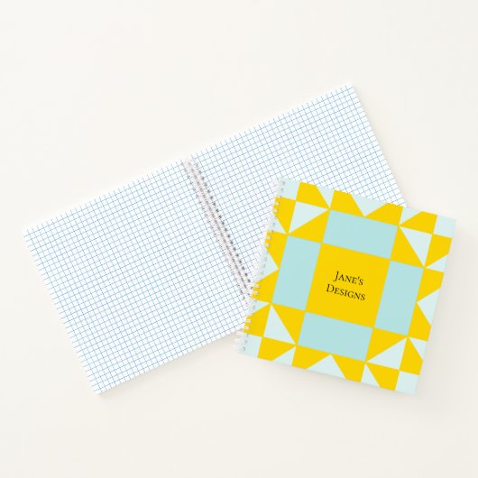 Arizona Star Quilt Block Quilters Notitieboek (Binnen)