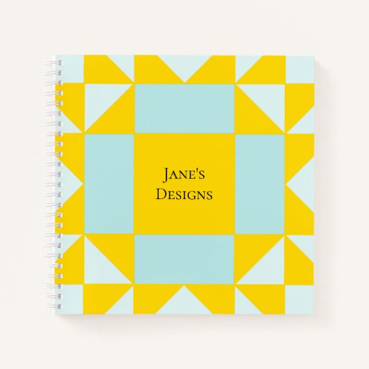 Arizona Star Quilt Block Quilters Notitieboek (Voorkant)