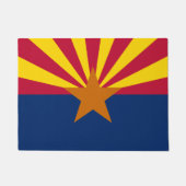 Arizona State & Arizona Vlag Verenigde Staten huis Deurmat (Voorkant)