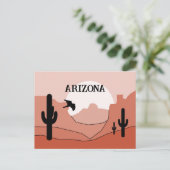 Arizona State Artistic Boho Monochromatic  Briefkaart (Staand voorkant)