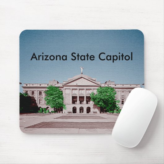 Arizona State Capitol Ingekleurd Kleurrijk Muismat (Met muis)