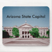 Arizona State Capitol Ingekleurd Kleurrijk Muismat (Voorkant)