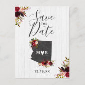 Arizona State Destination Rustic Save the Date Aankondigingskaart (Voorkant)