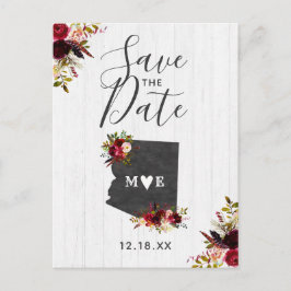 Arizona State Destination Rustic Save the Date Aankondigingskaart