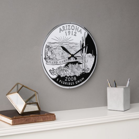Arizona State Faux Quarter Clock Grote Klok (Kantoor)