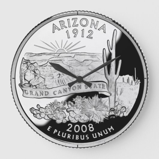 Arizona State Faux Quarter Clock Grote Klok (Voorkant)