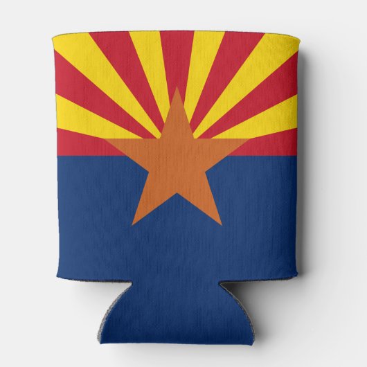 Arizona State Flag Afbeelding Blikjeskoeler (Achterkant)