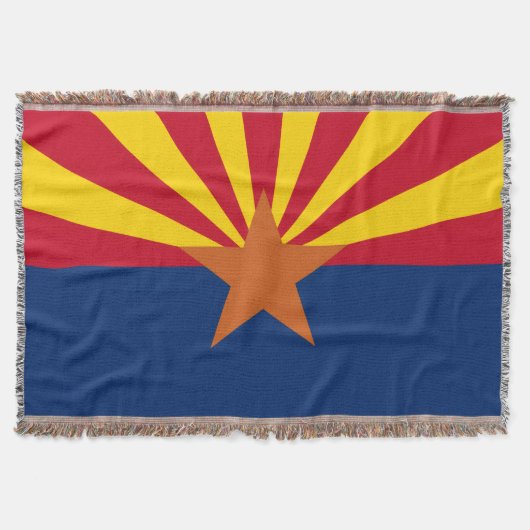 Arizona State Flag Afbeelding Deken (Voorkant)
