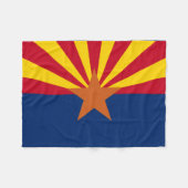 Arizona State Flag Afbeelding Fleece Deken (Voorkant (Horizontaal))