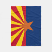 Arizona State Flag Afbeelding Fleece Deken (Voorkant)