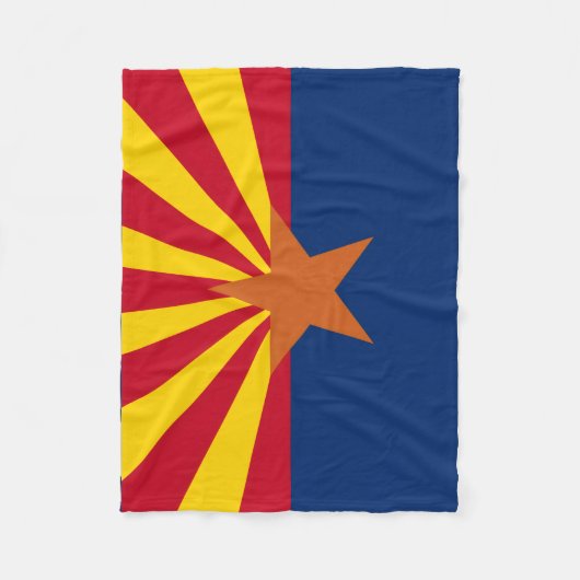 Arizona State Flag Afbeelding Fleece Deken (Voorkant)