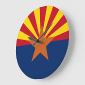 Arizona State Flag Afbeelding Grote Klok (Hoek)