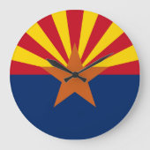 Arizona State Flag Afbeelding Grote Klok (Voorkant)