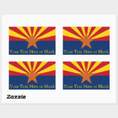 Arizona State Flag Afbeelding Personaliseer Naam Rechthoekige Sticker (Vel)