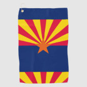 Arizona State Flag Design Jouw tekst op een Golfhanddoek (Voorkant)