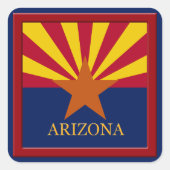 Arizona State Flag Design Sticker (Voorkant)
