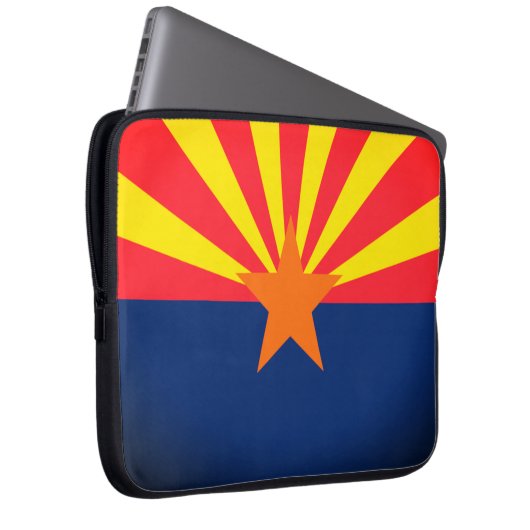 Arizona State Flag Electronics Bag Laptop Sleeve (Voorkant Rechts)