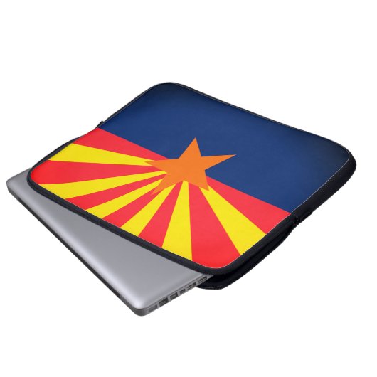 Arizona State Flag Electronics Bag Laptop Sleeve (Voorkant onderkant)