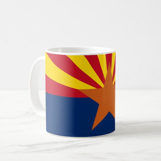 Arizona State Flag Image Koffiemok (Voorkant links)