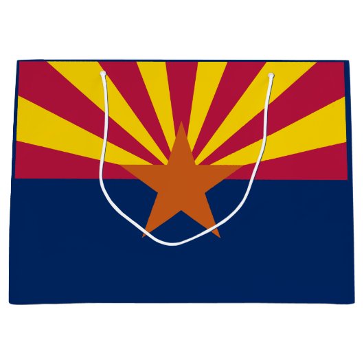 Arizona State Flag Large Gift Bag Groot Cadeauzakje (Voorkant)