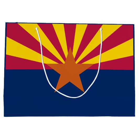 Arizona State Flag Large Gift Bag Groot Cadeauzakje (Achterkant)