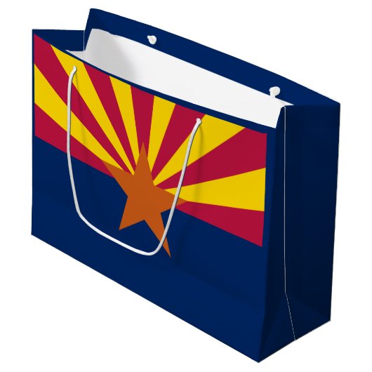 Arizona State Flag Large Gift Bag Groot Cadeauzakje (Voorkant Gekanteld)