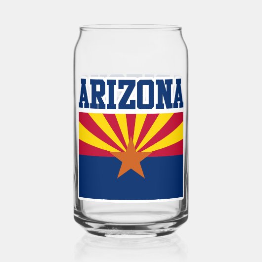 Arizona State Flag Mok Blikvorm Glas (Voorkant)