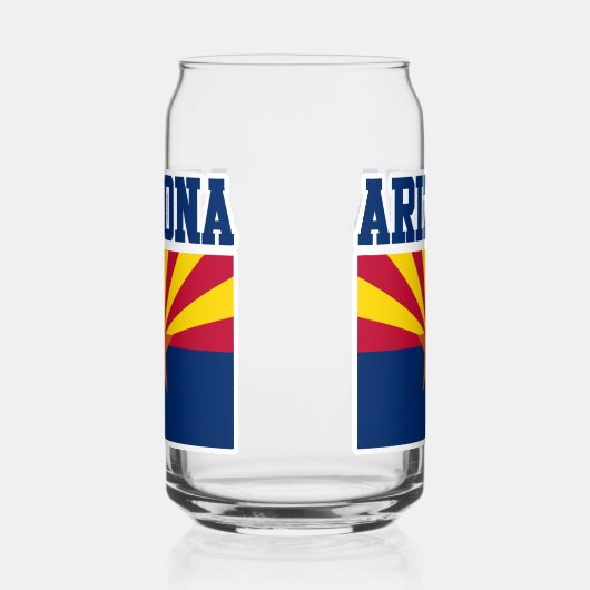 Arizona State Flag Mok Blikvorm Glas (Rechts)