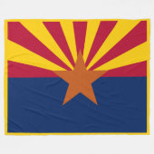 Arizona State Flag Print Patriot Fleece Deken (Voorkant (Horizontaal))