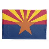 Arizona State Flag Print Patriot Kussensloop (Achterkant)