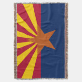 Arizona State Flag Print Patriottisch Deken (Voorkant Verticaal)