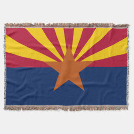 Arizona State Flag Print Patriottisch Deken