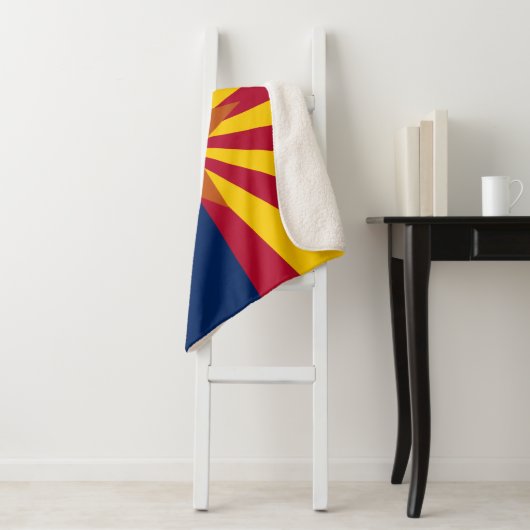 Arizona State Flag Print Patriottisch Sherpa Deken (In situ)