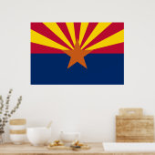 Arizona State Flag Print Poster (Keuken)