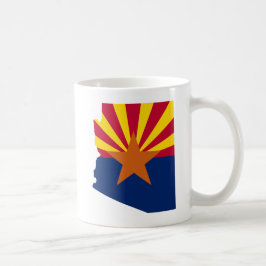 Arizona State Flag Retro Sunset Desert Vibes Koffiemok