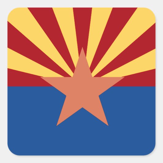 Arizona State Flag Sticker (Voorkant)