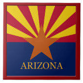 Arizona State Flag Tile Tegeltje (Voorkant)