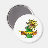 Arizona State Flower - Saguaro Magneet (Voorkant / Achterkant)